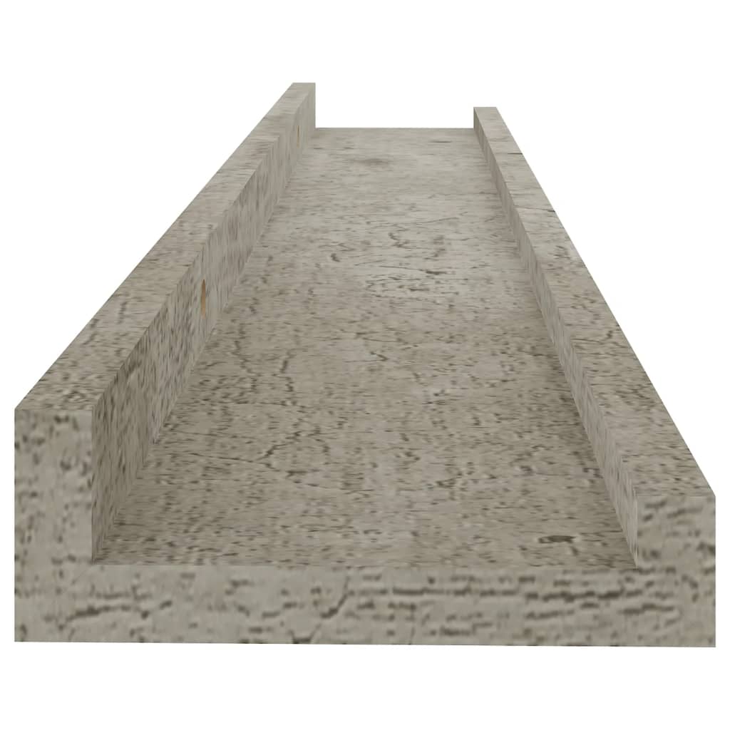 Étagères murales 4 pcs Gris béton 60x9x3 cm - XIOS