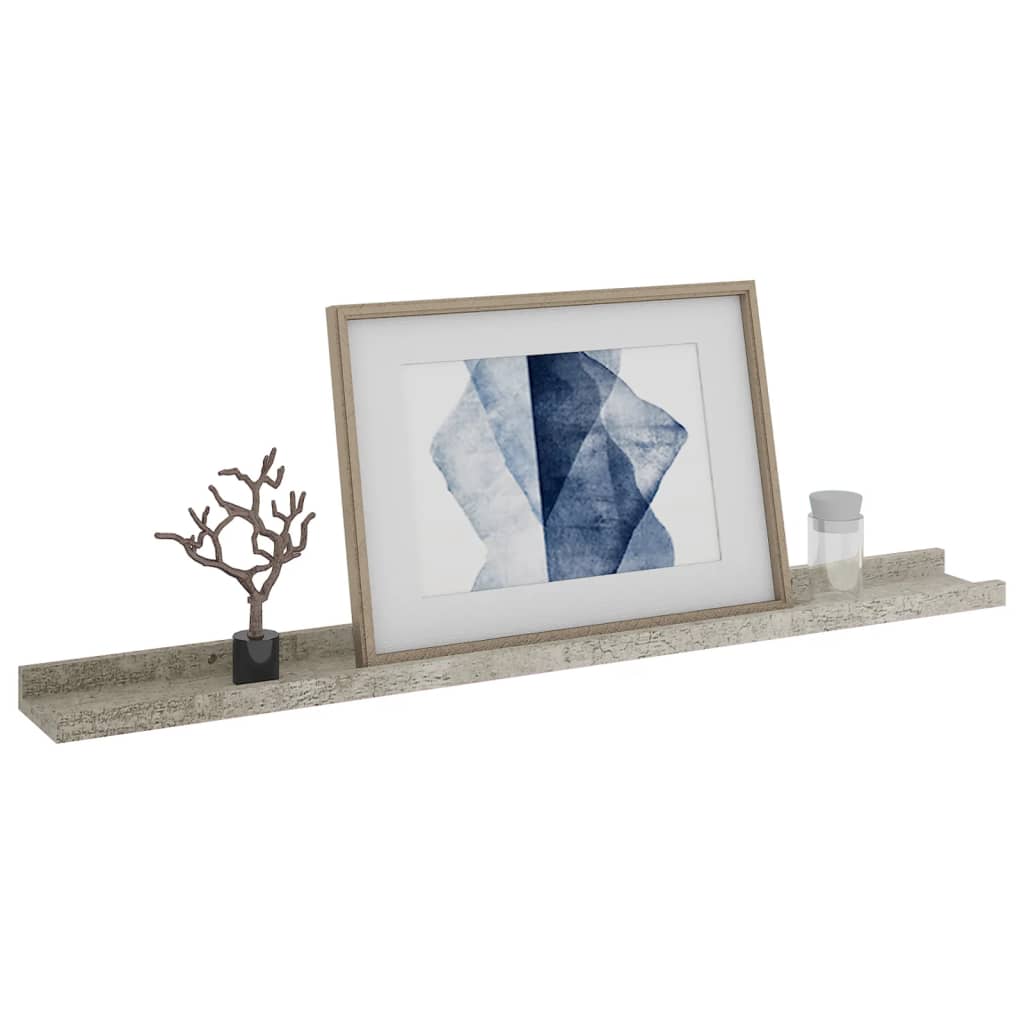 Étagères murales 4 pcs Gris béton 80x9x3 cm - XIOS