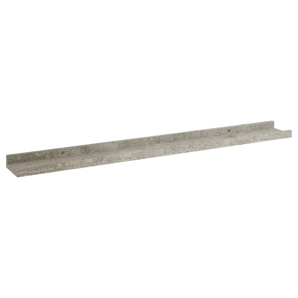 Étagères murales 4 pcs Gris béton 80x9x3 cm - XIOS