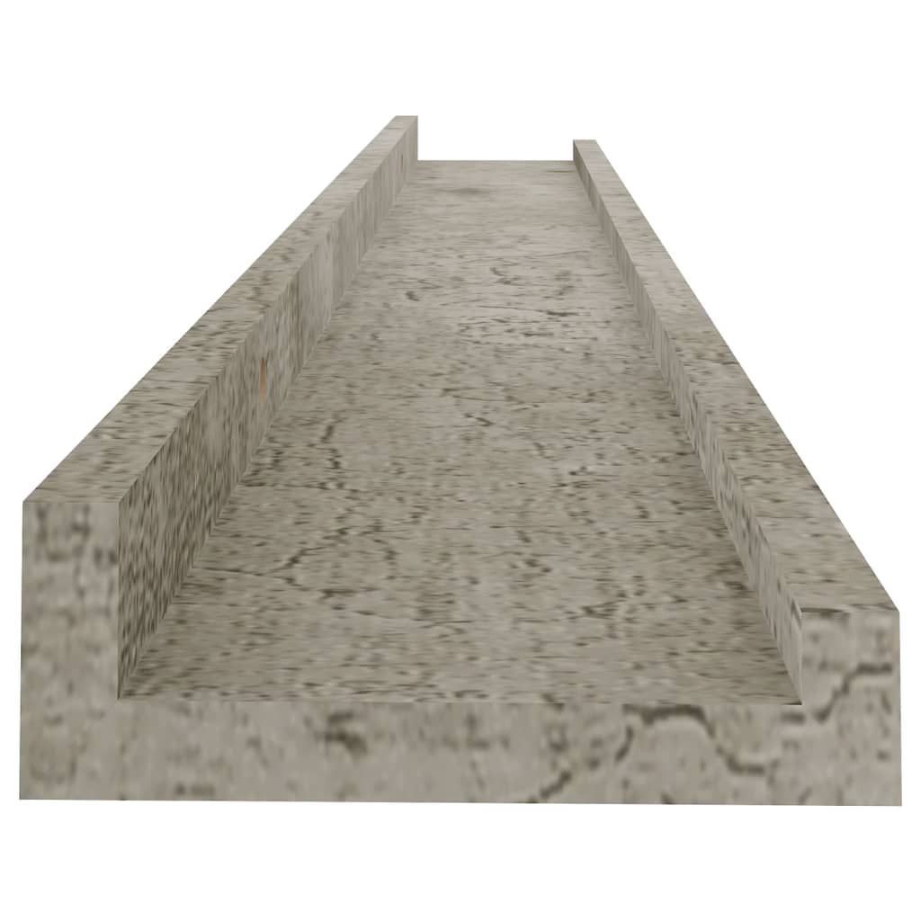 Étagères murales 4 pcs Gris béton 80x9x3 cm - XIOS