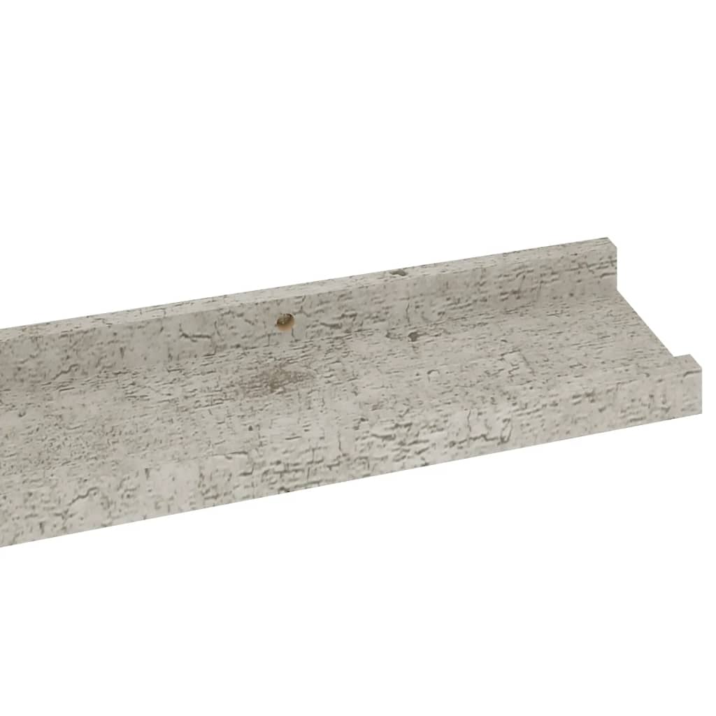 Étagères murales 4 pcs Gris béton 80x9x3 cm - XIOS