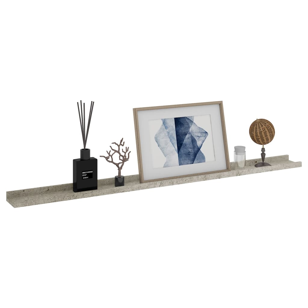 Étagères murales 4 pcs Gris béton 115x9x3 cm - XIOS