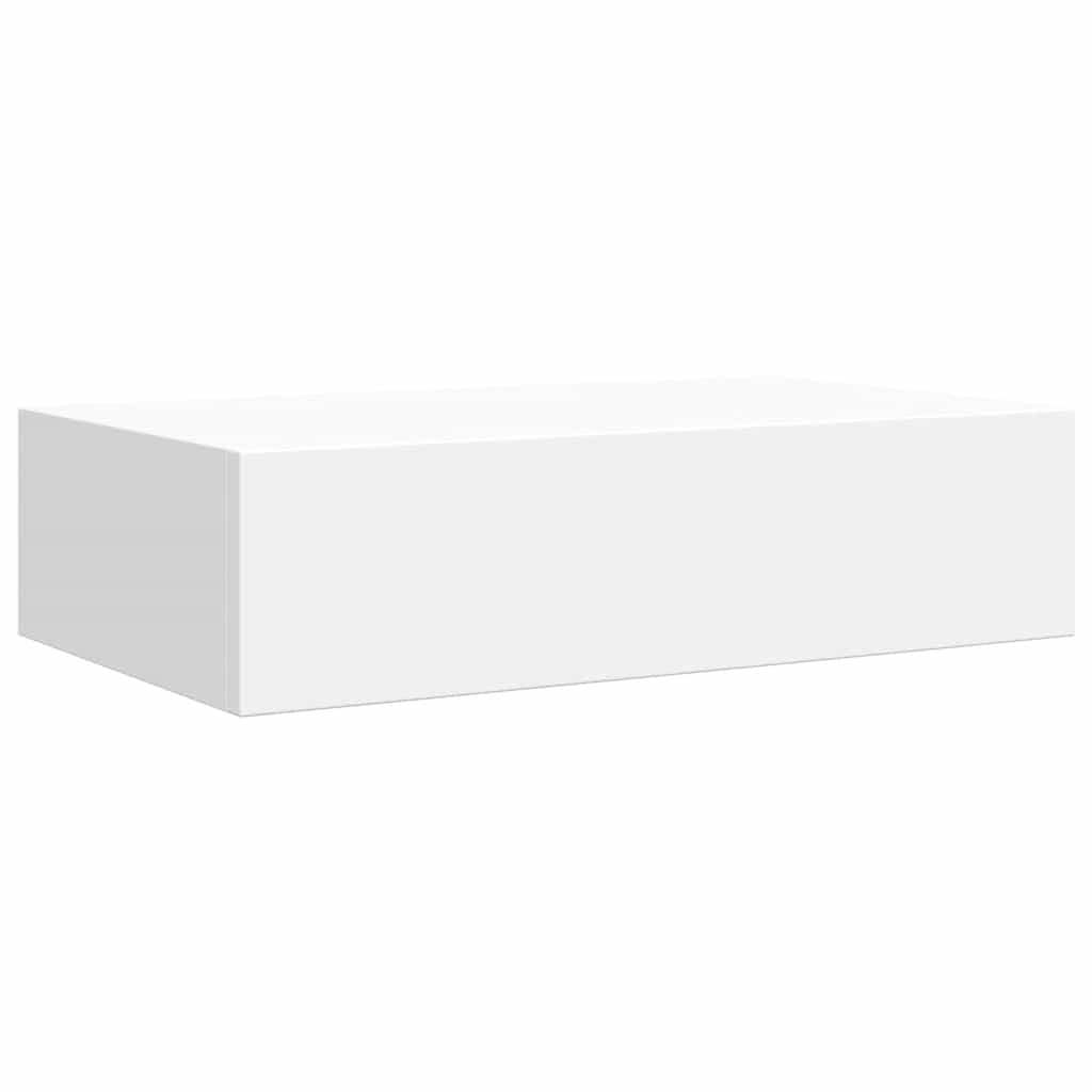 Étagères à tiroirs murales 2 pcs Blanc 40x23,5x10 cm MDF - XIOS