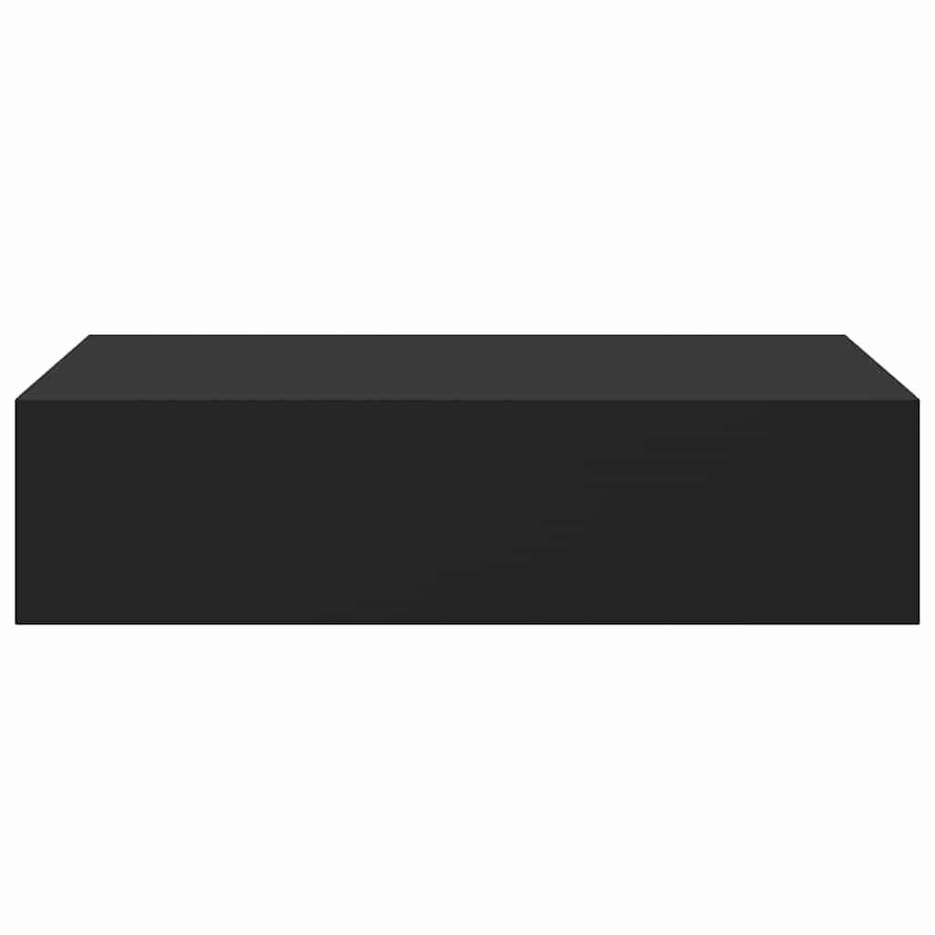 Étagères à tiroirs murales 2 pcs noir 40x23,5x10 cm MDF - XIOS