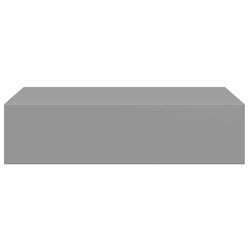 Étagère à tiroir murale gris 40x23,5x10 cm MDF - XIOS