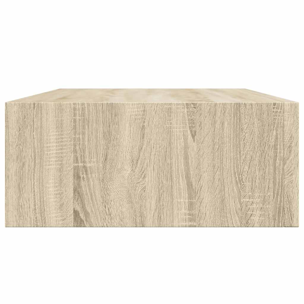 Étagère à tiroir murale chêne 40x23,5x10 cm MDF - XIOS