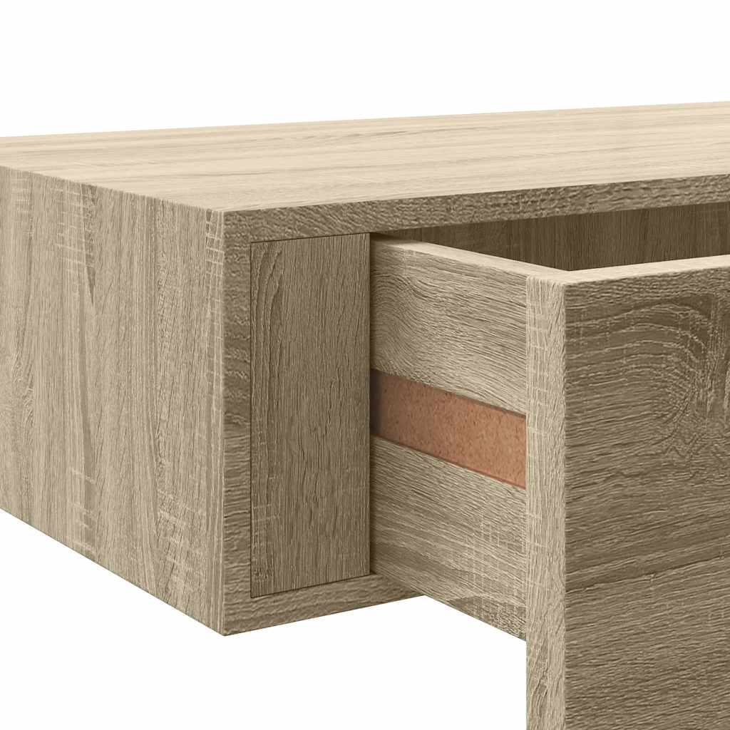 Étagères à tiroirs murales 2 pcs chêne 40x23,5x10 cm MDF - XIOS