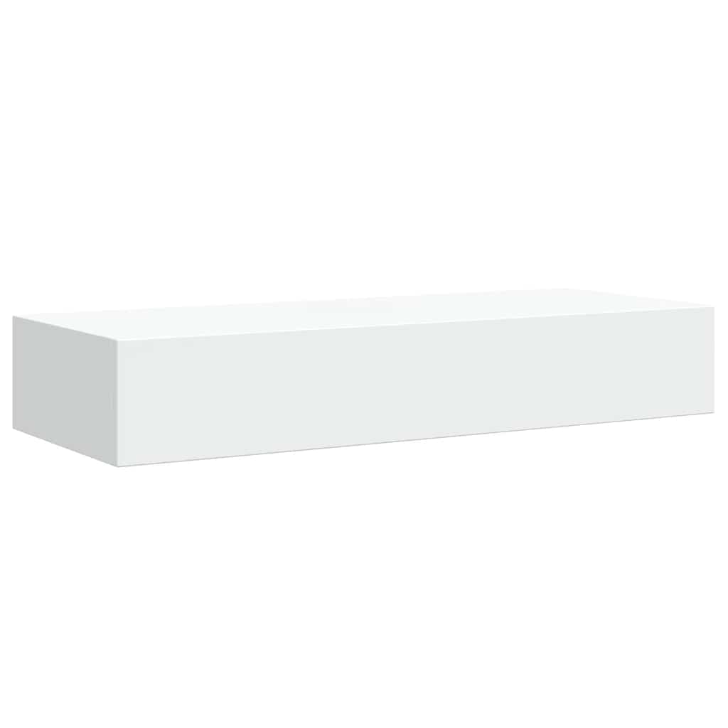 Étagère à tiroir murale Blanc 60x23,5x10 cm MDF - XIOS