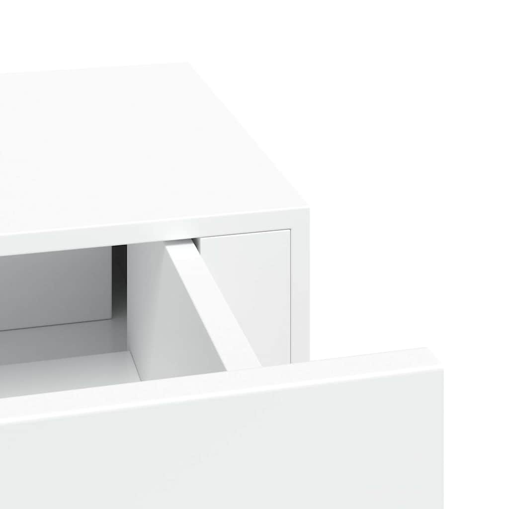 Étagères à tiroirs murales 2 pcs Blanc 60x23,5x10 cm MDF - XIOS