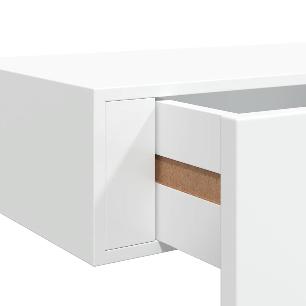 Étagères à tiroirs murales 2 pcs Blanc 60x23,5x10 cm MDF - XIOS