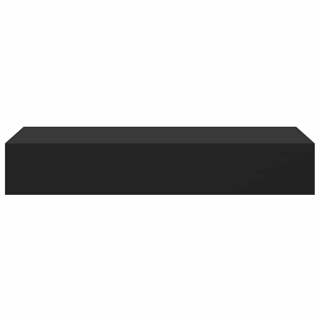 Étagères à tiroirs murales 2 pcs Noir 60x23,5x10 cm MDF - XIOS