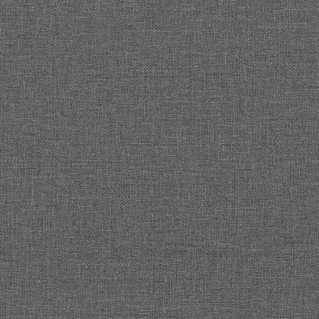 Chaise de relaxation avec tabouret Gris foncé Tissu - XIOS