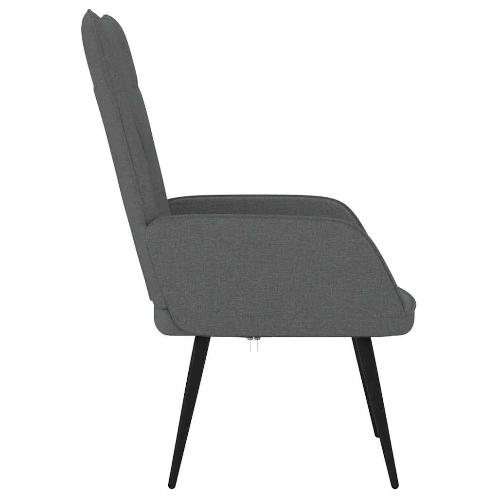 Chaise de relaxation Gris foncé Tissu - XIOS