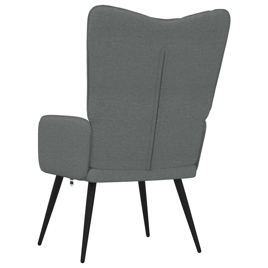 Chaise de relaxation Gris foncé Tissu - XIOS