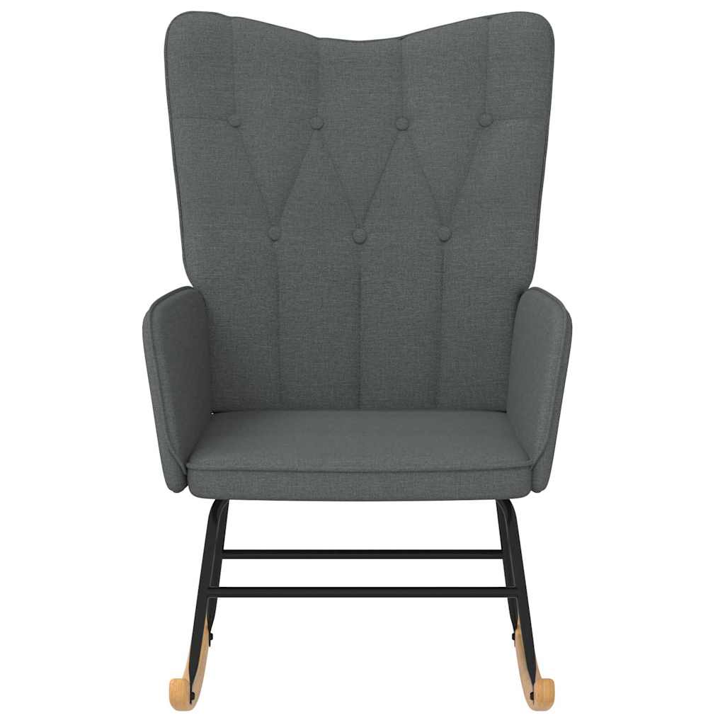 Chaise à bascule Gris foncé Tissu - XIOS