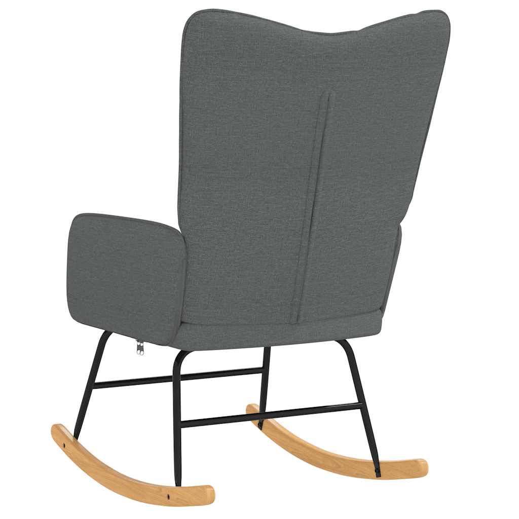 Chaise à bascule Gris foncé Tissu - XIOS