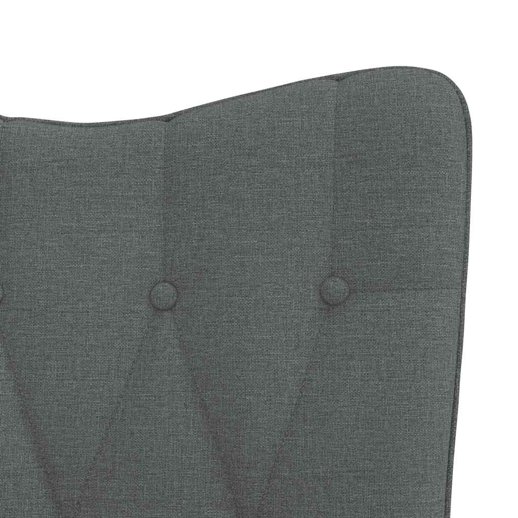 Chaise à bascule Gris foncé Tissu - XIOS