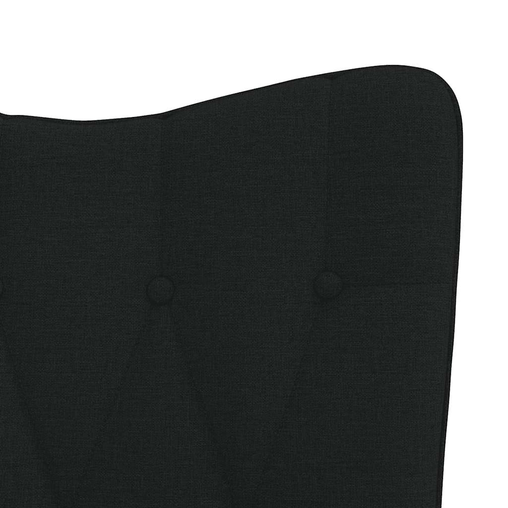 Chaise à bascule Noir Tissu - XIOS