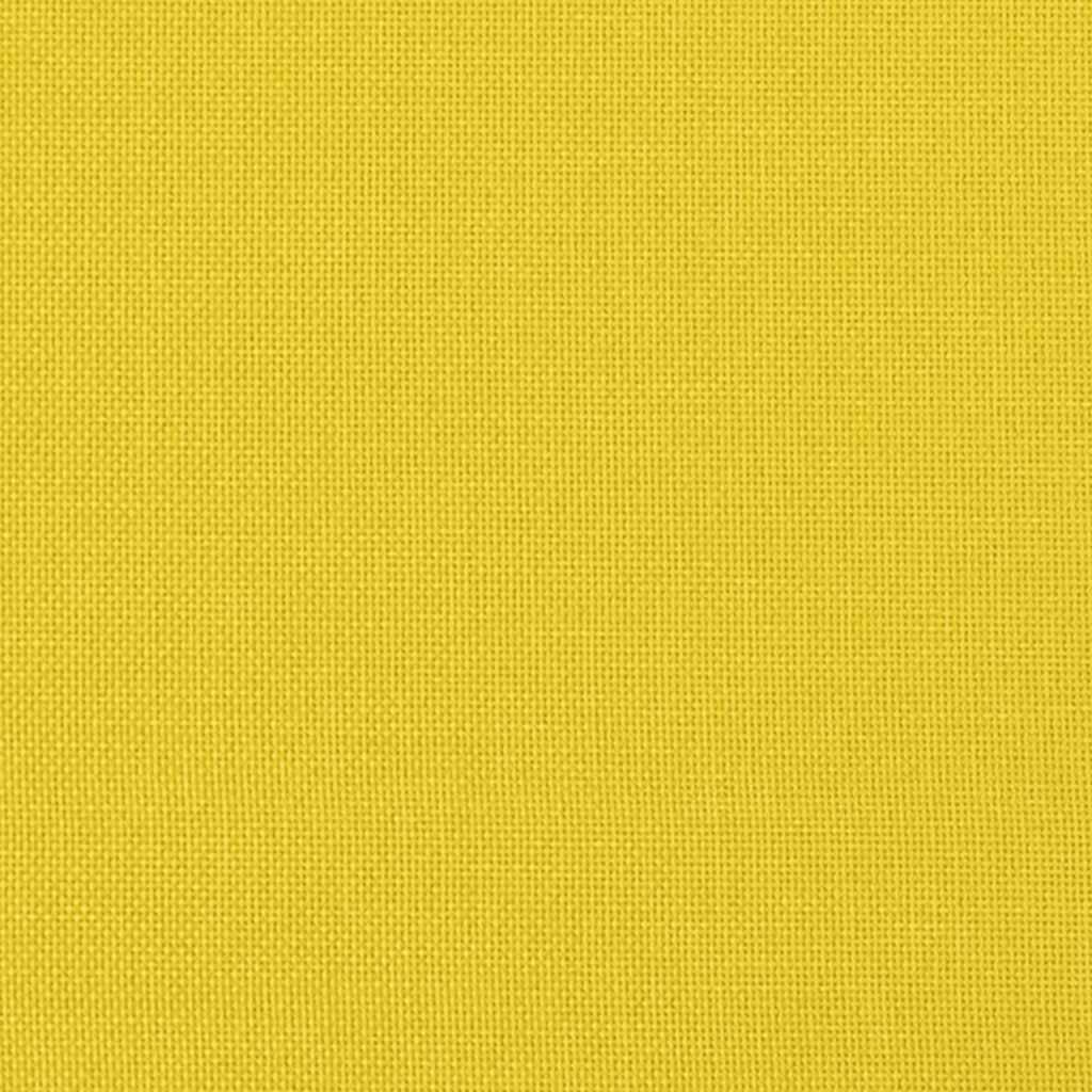 Chaise à bascule avec tabouret Jaune moutarde Tissu Fauteuils à bascule vidaXL