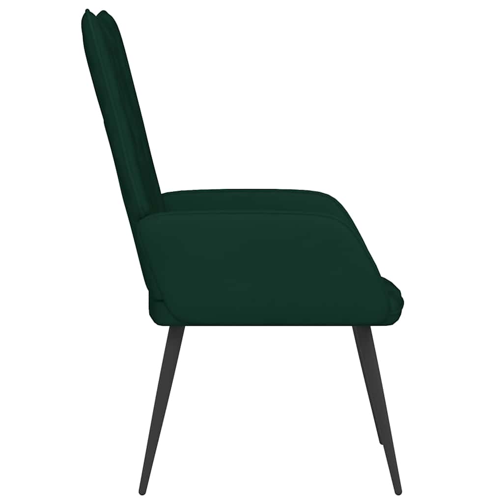 Chaise de relaxation Vert foncé Velours - XIOS