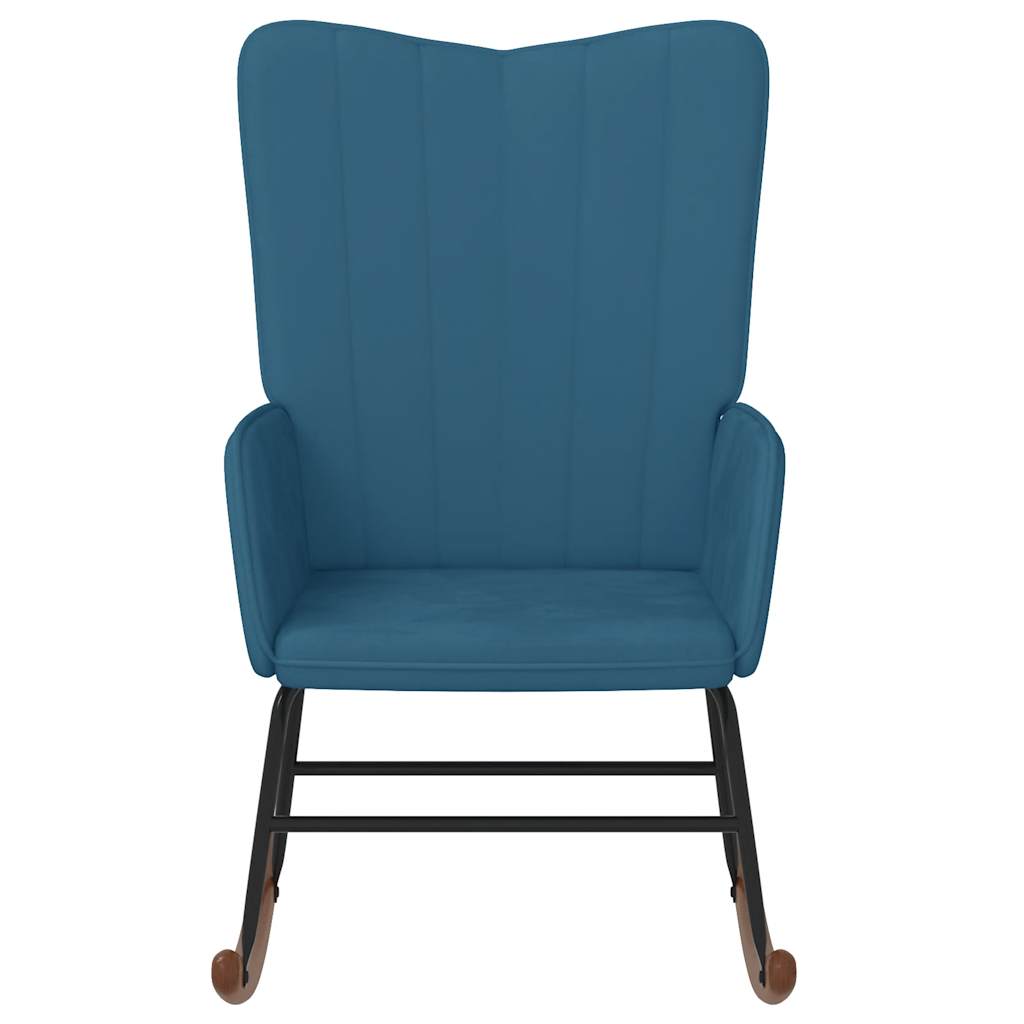 Chaise à bascule Bleu Velours - XIOS