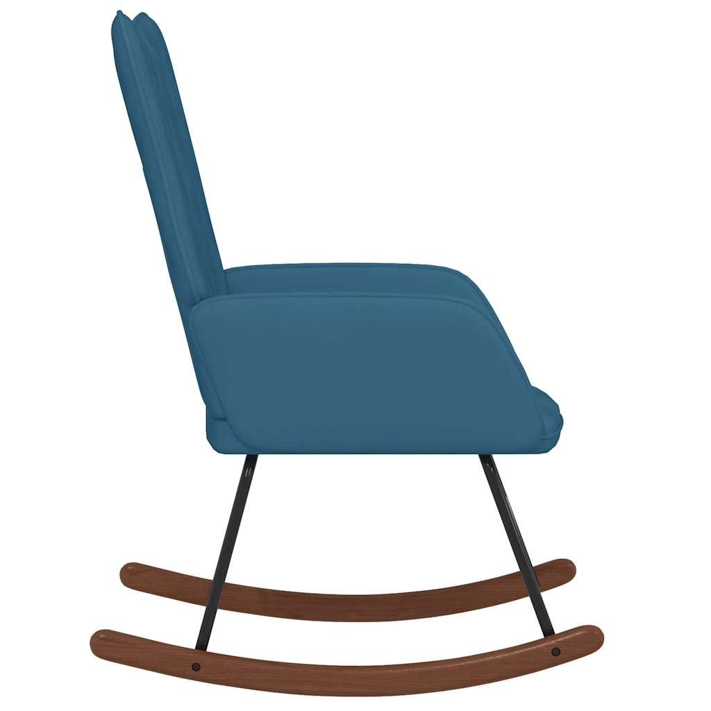 Chaise à bascule Bleu Velours - XIOS