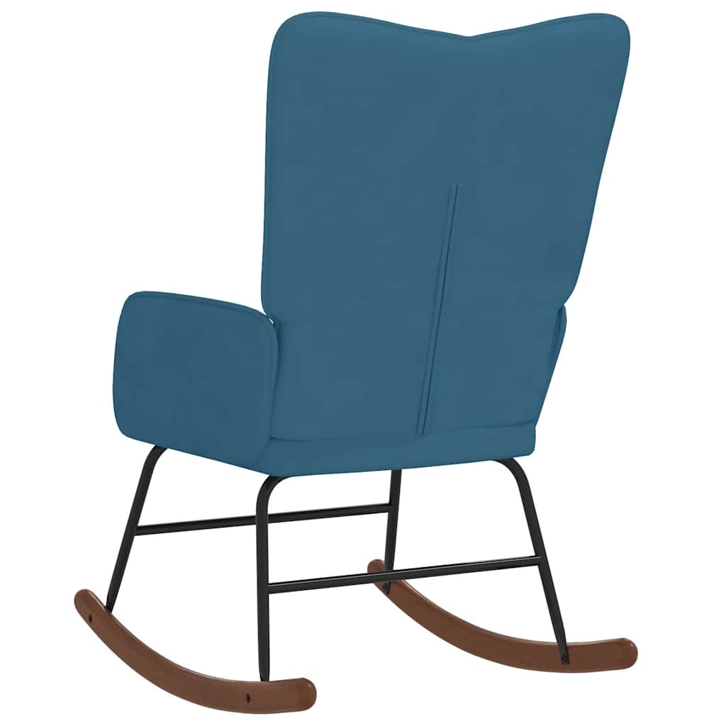 Chaise à bascule Bleu Velours - XIOS