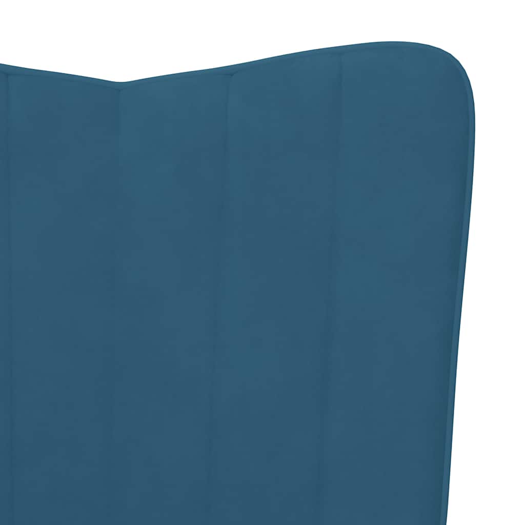 Chaise à bascule Bleu Velours - XIOS