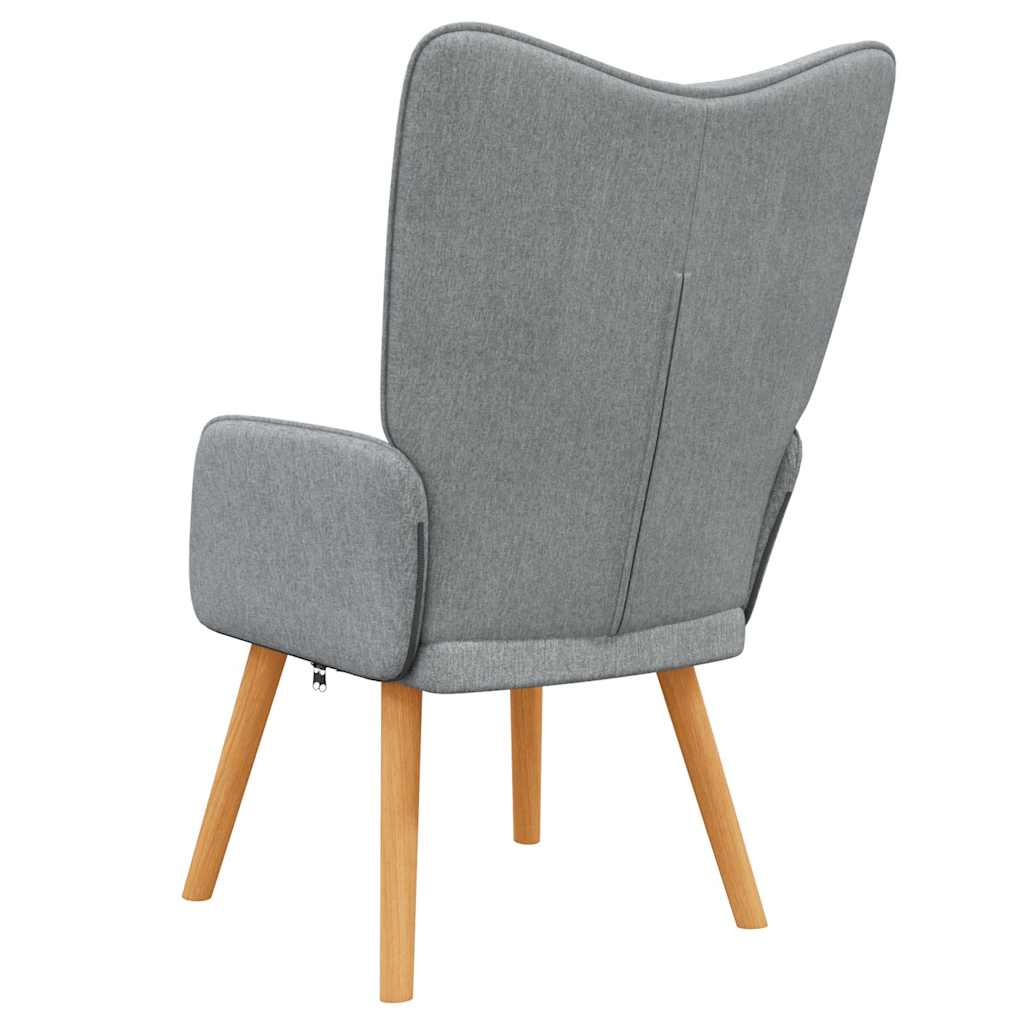 Chaise de relaxation Gris clair Tissu - XIOS