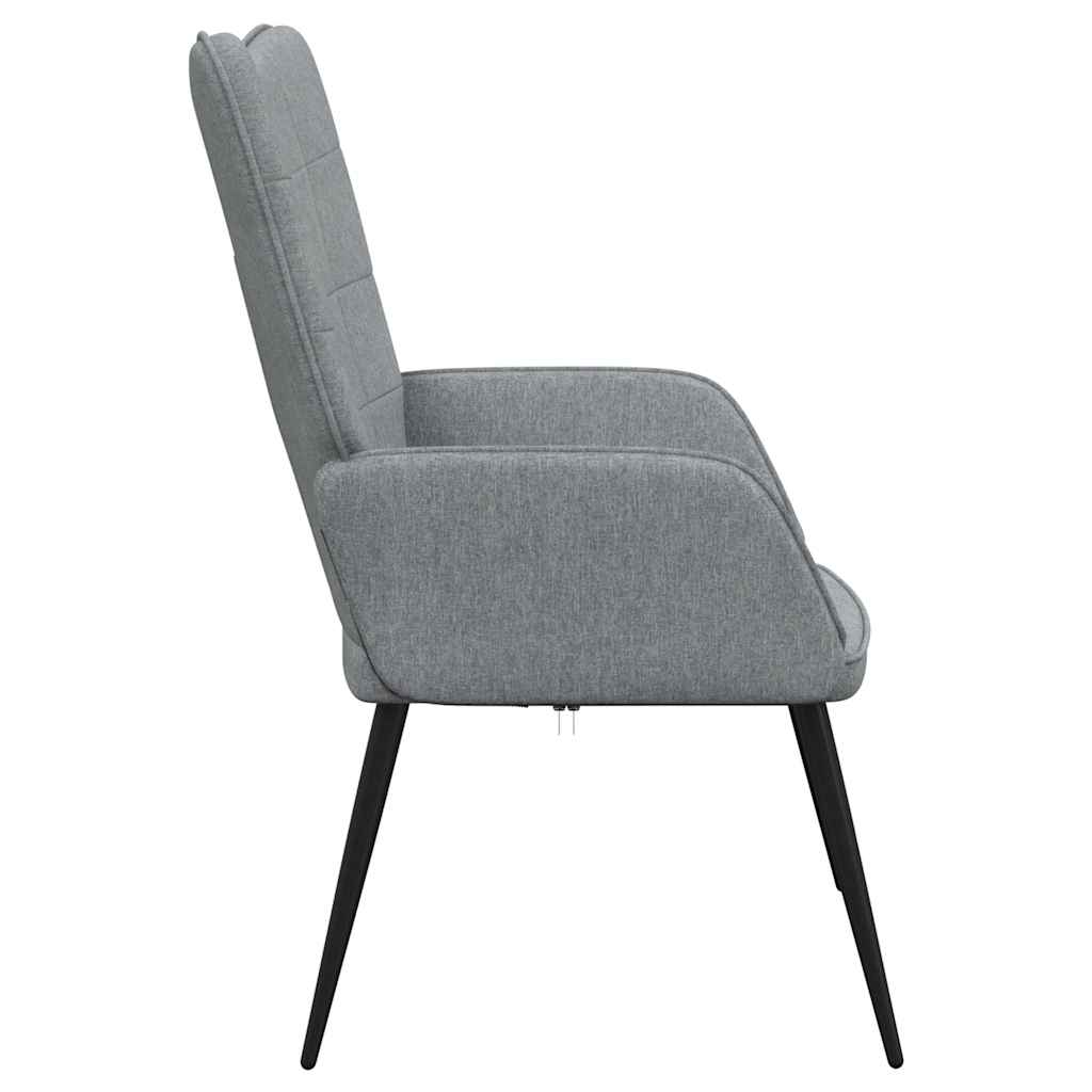 Chaise de relaxation Gris clair Tissu - XIOS