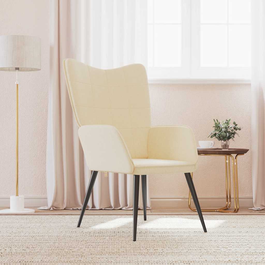 Chaise de relaxation Crème Tissu - XIOS