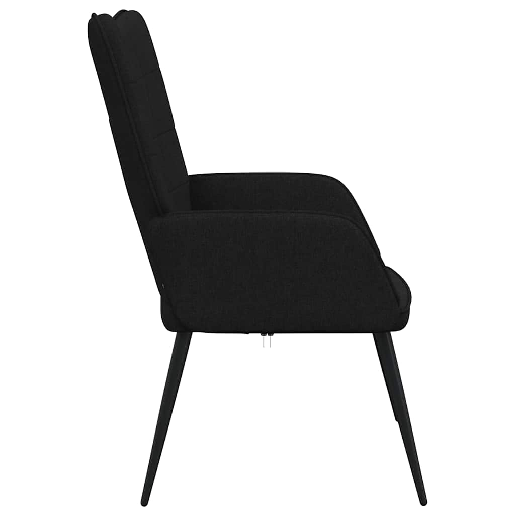 Chaise de relaxation Noir Tissu - XIOS