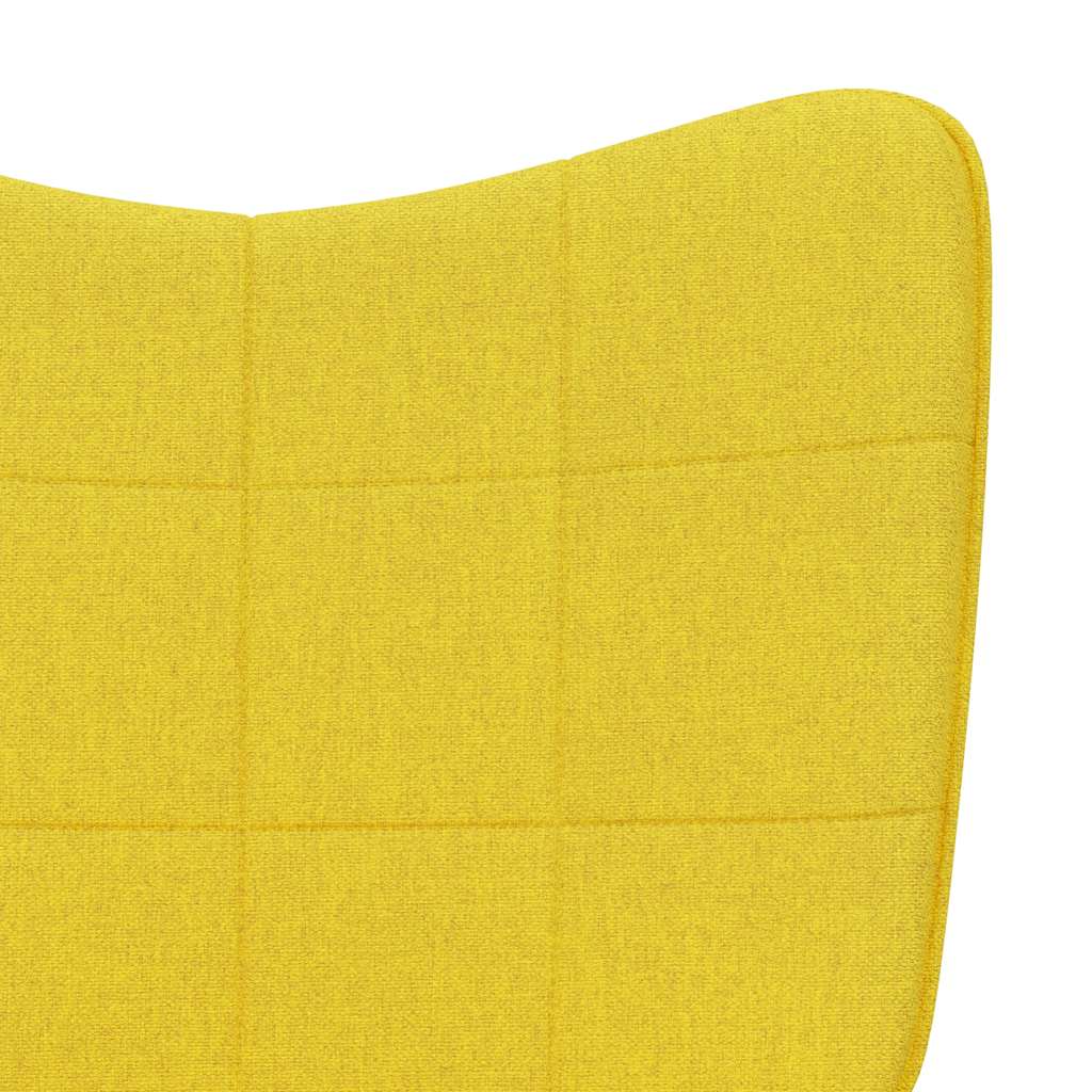 Chaise de relaxation Jaune moutarde Tissu - XIOS