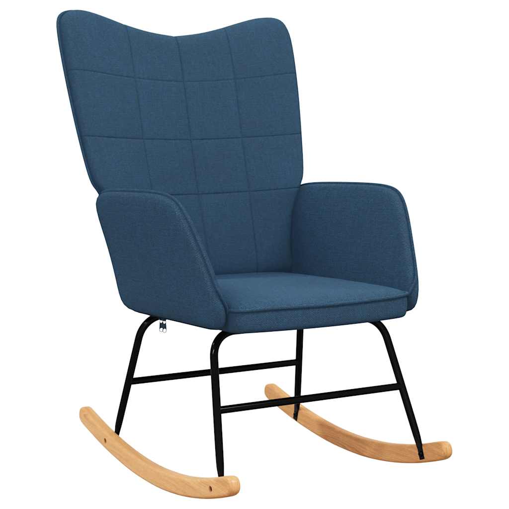 Chaise à bascule Bleu Tissu - XIOS