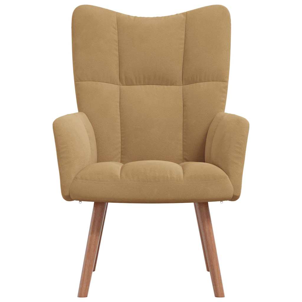 Chaise de relaxation Marron Velours - XIOS