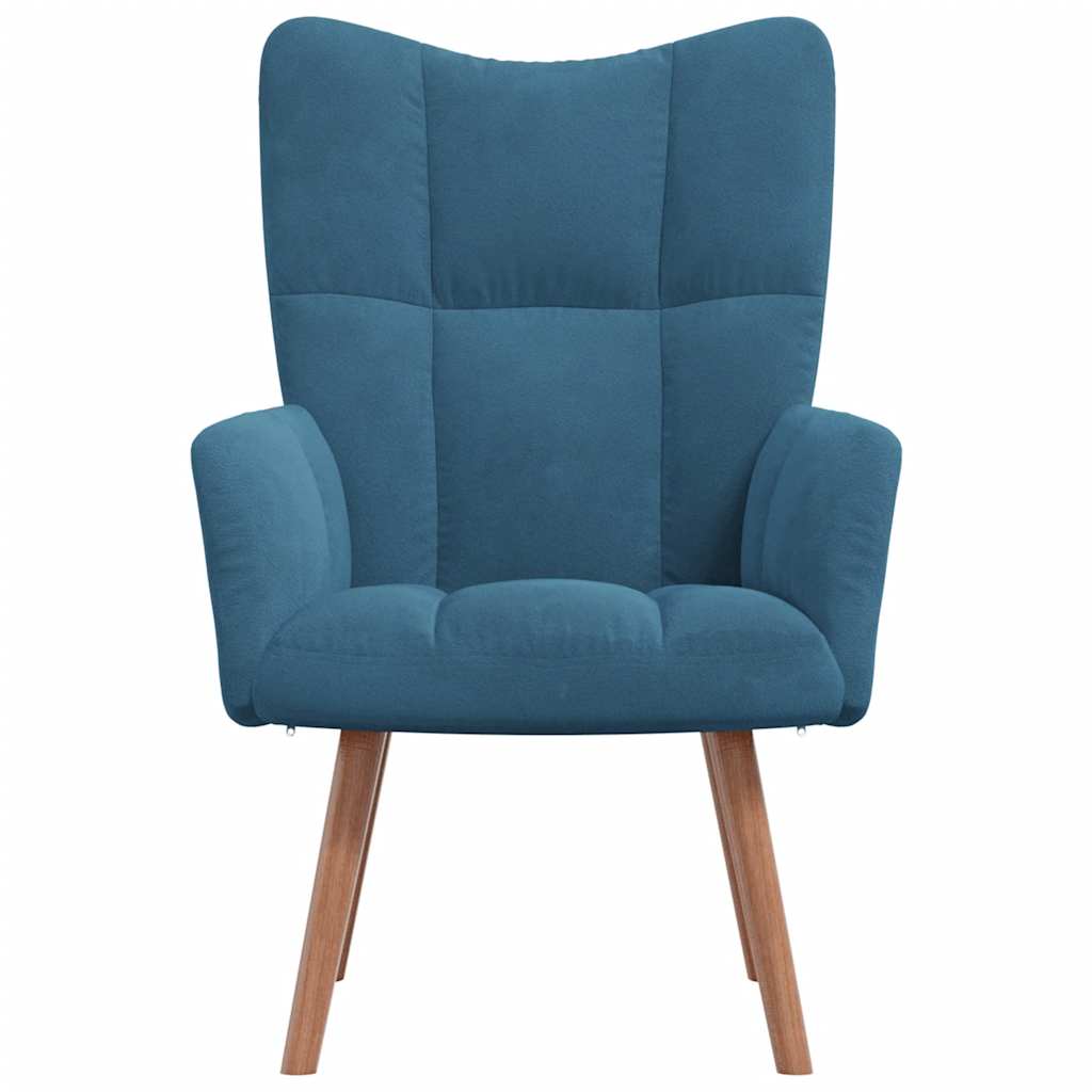 Chaise de relaxation Bleu Velours - XIOS