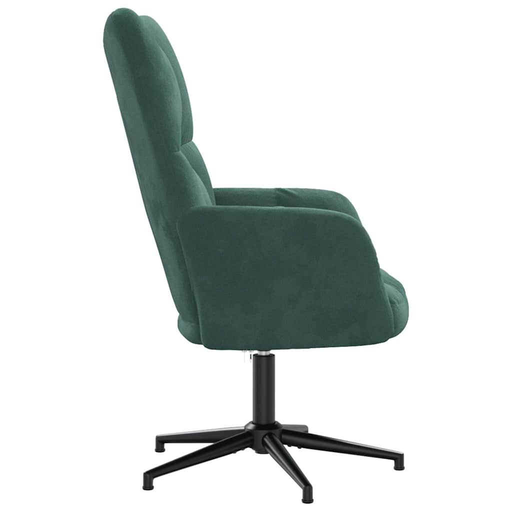 Chaise de relaxation Vert foncé Velours - XIOS