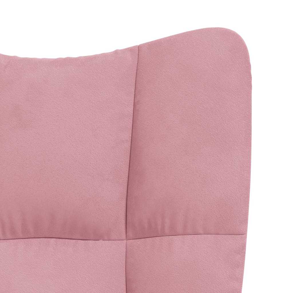 Chaise de relaxation Rose Velours - XIOS