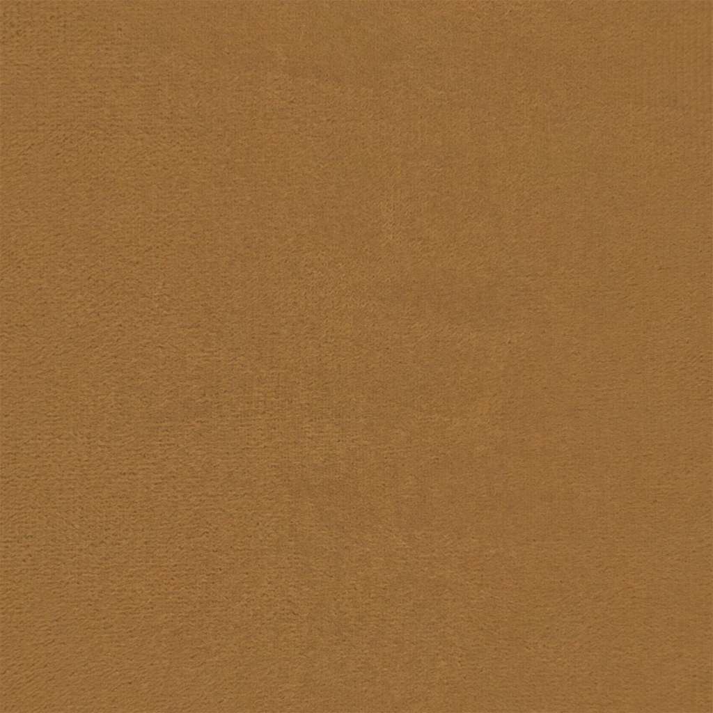 Chaise de relaxation avec tabouret Marron Velours - XIOS