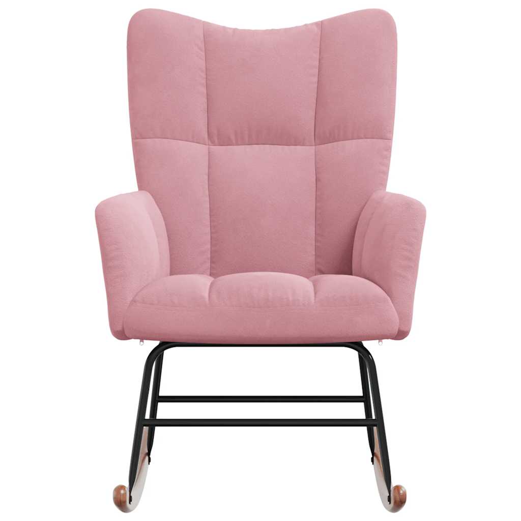 Chaise à bascule Rose Velours - XIOS