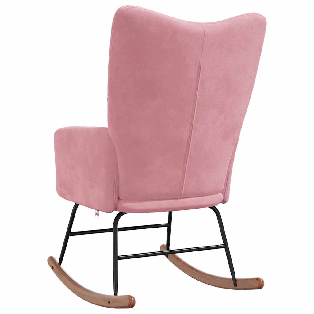 Chaise à bascule Rose Velours - XIOS