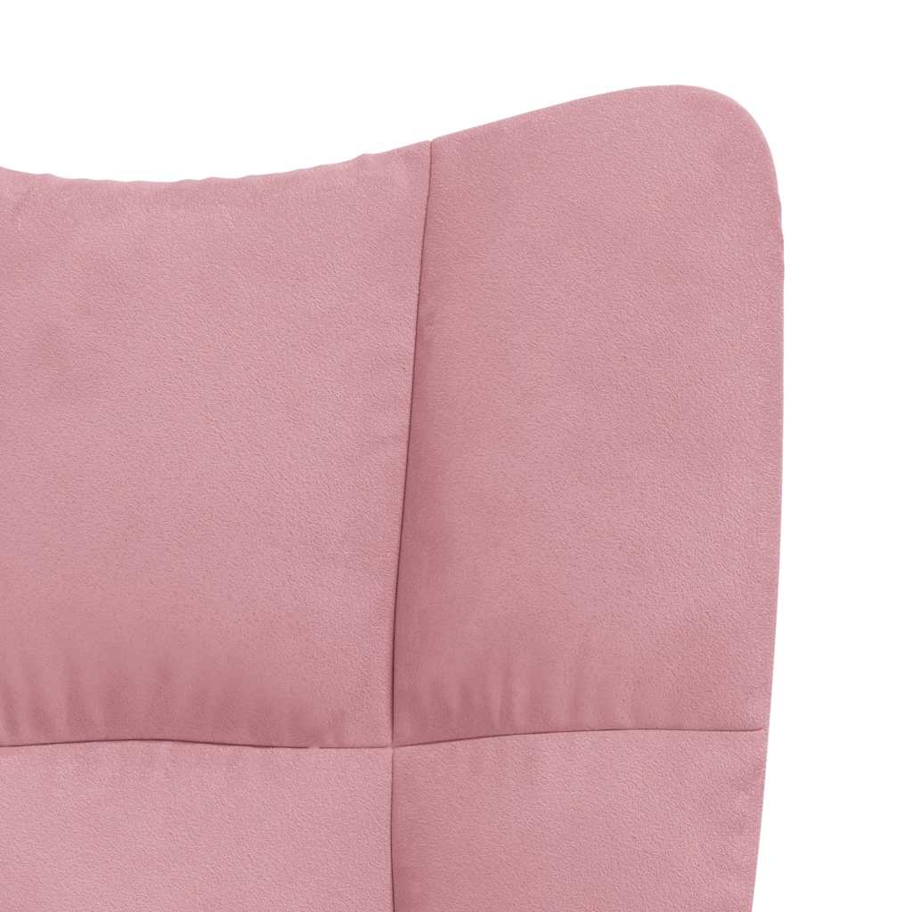 Chaise à bascule Rose Velours - XIOS