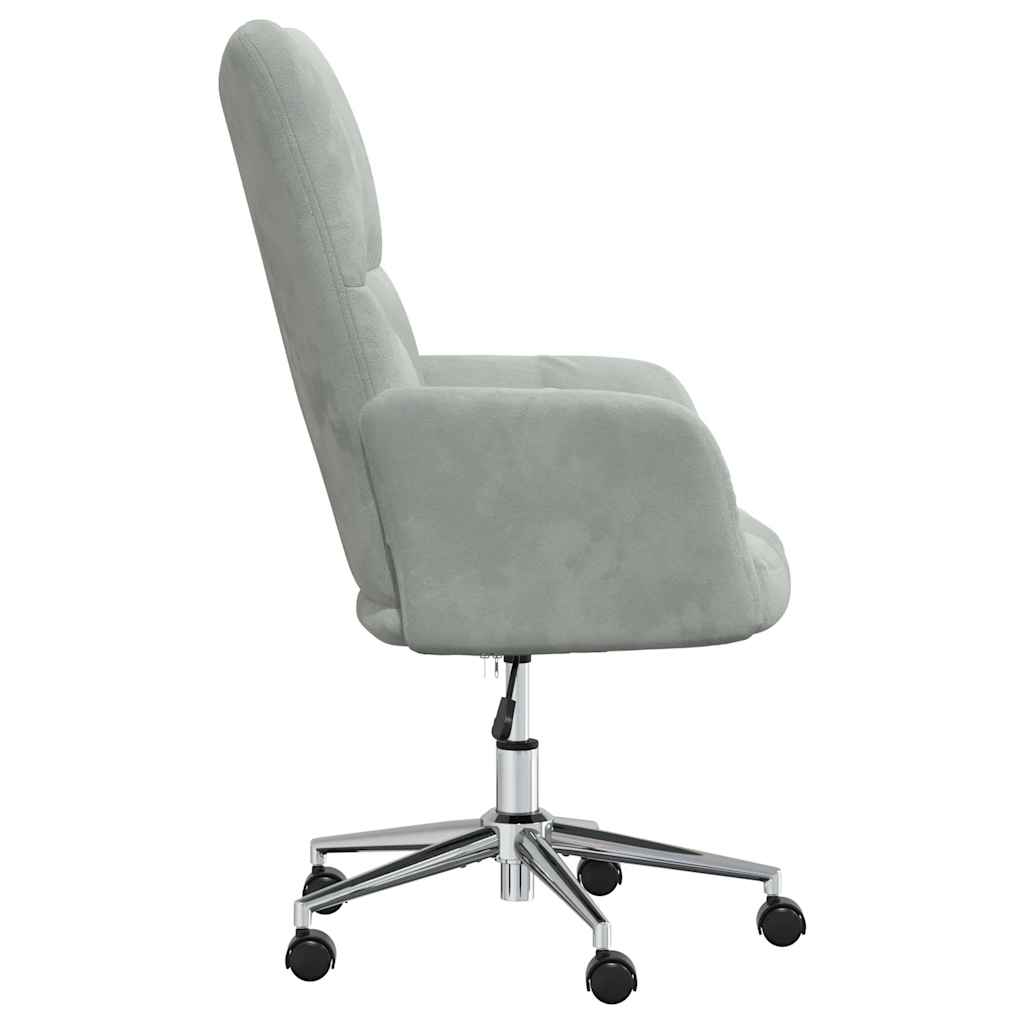 Chaise de relaxation Gris clair Velours - XIOS