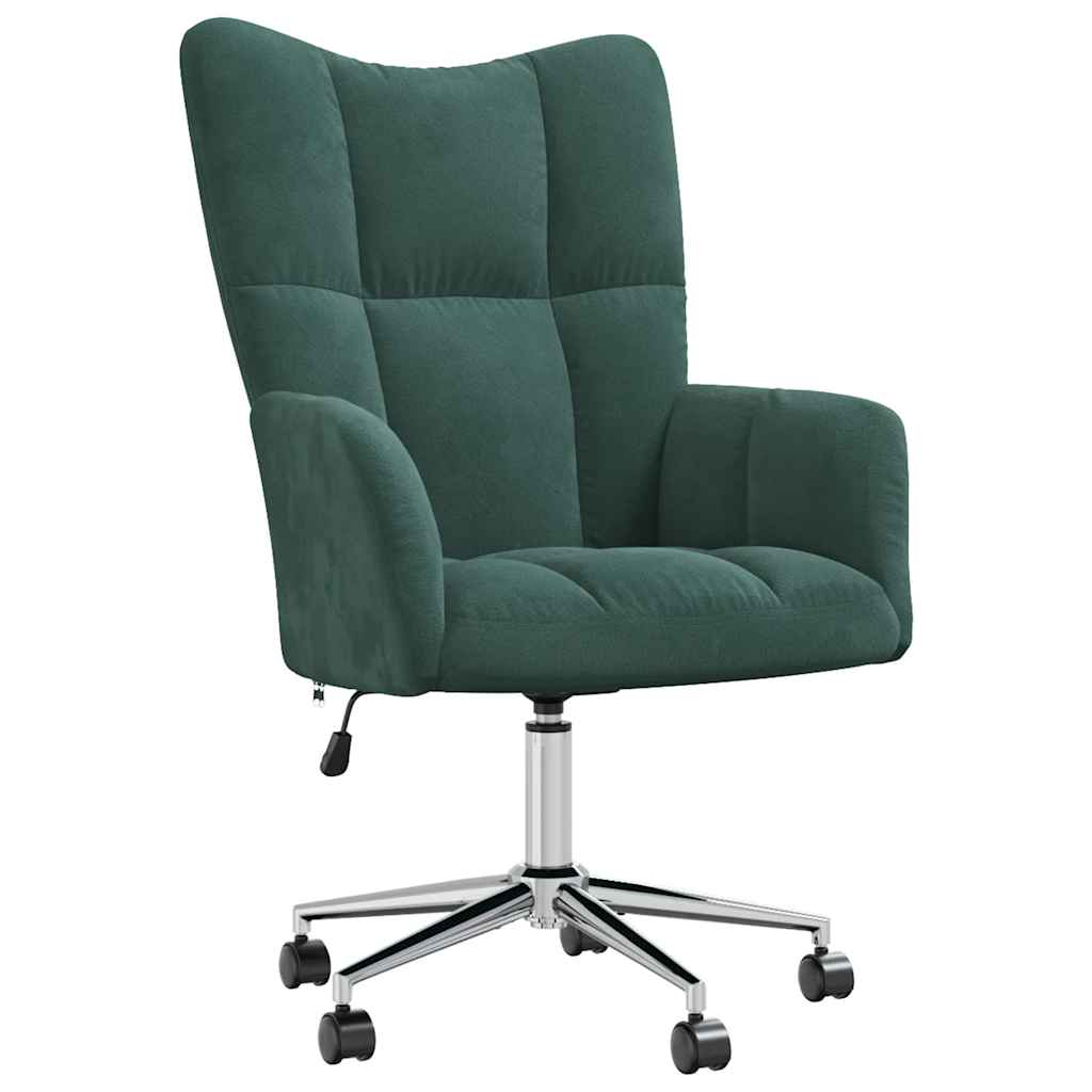 Chaise de relaxation Vert foncé Velours - XIOS