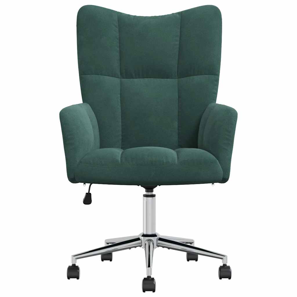 Chaise de relaxation Vert foncé Velours - XIOS
