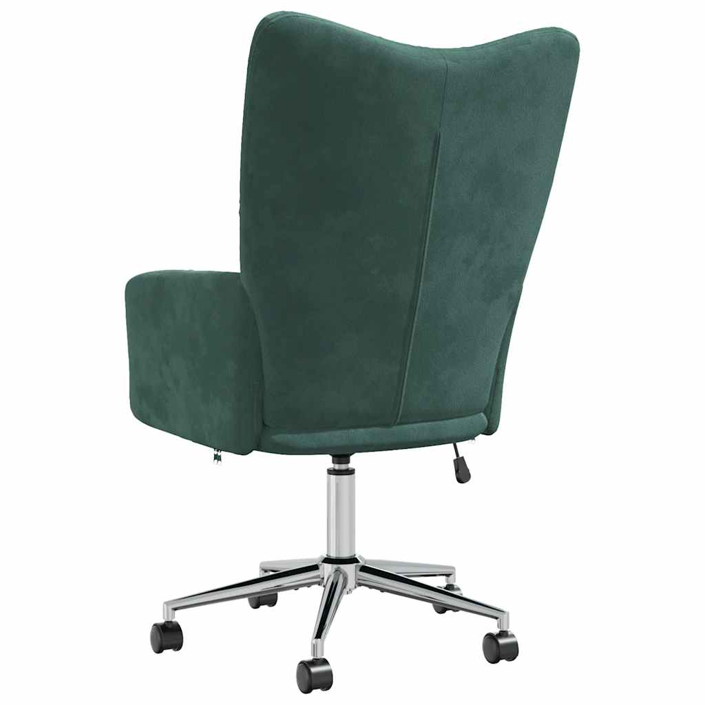 Chaise de relaxation Vert foncé Velours - XIOS