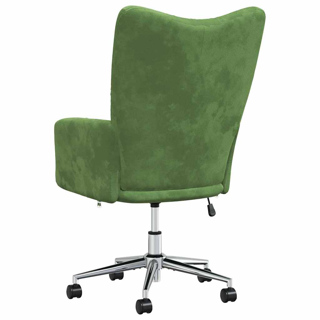 Chaise de relaxation Vert clair Velours - XIOS