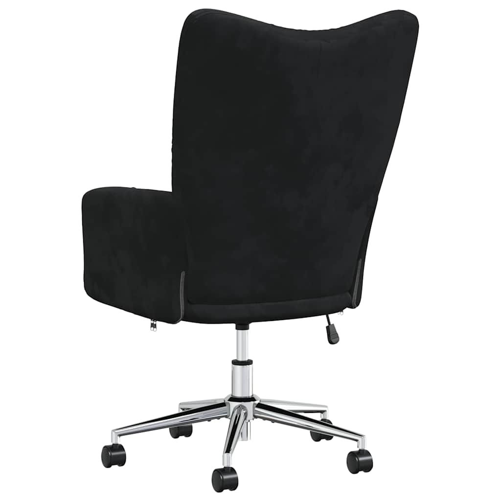 Chaise de relaxation Noir Velours - XIOS