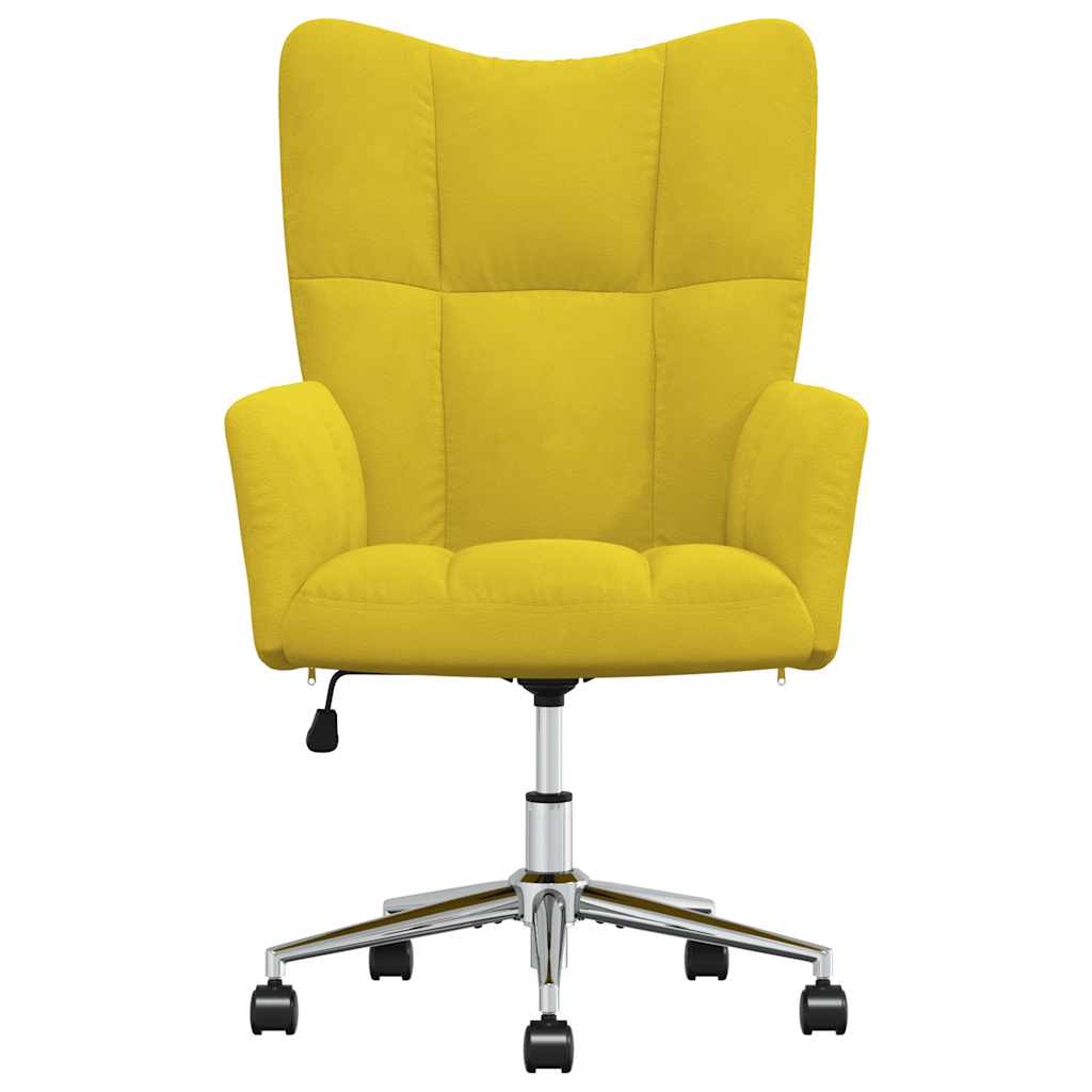 Chaise de relaxation Jaune moutarde Velours - XIOS