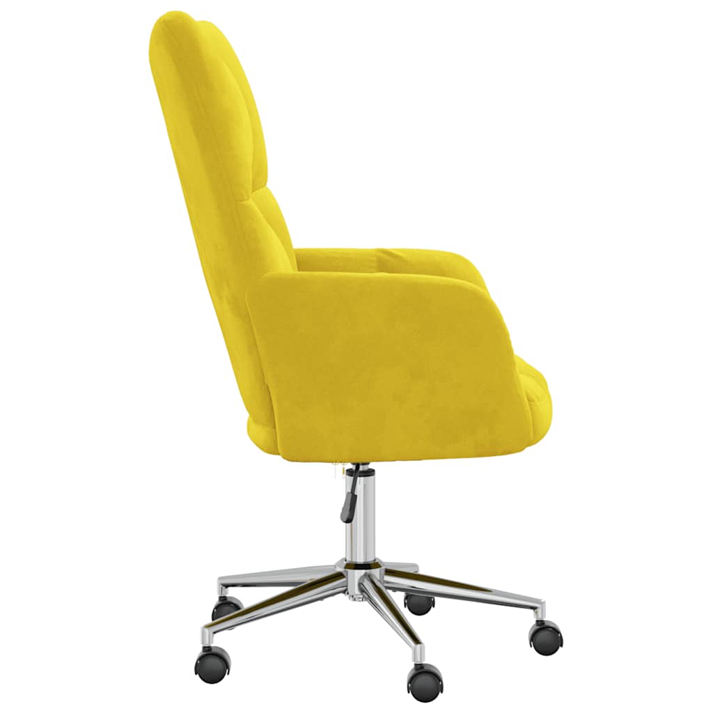 Chaise de relaxation Jaune moutarde Velours - XIOS